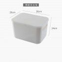 Simple household storage box desktop storage basket wardrobe clothes drawer sorting box cosmetics cabinet storage box 