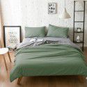 Spring New Nordic simple super soft bedding solid color double-sided frosted four piece set plain home textile 