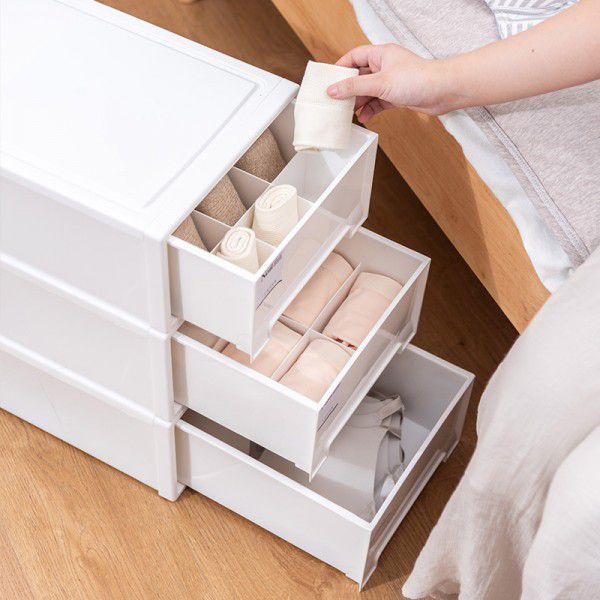 Underwear storage box Drawer type storage underwear socks storage box Household wardrobe storage compartment 