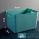 Macaron color sundries storage box, snack storage basket, plastic household cleaning, kitchen storage basket, classroom bookcase