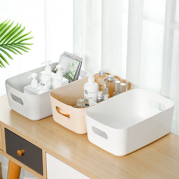 Japanese plastic sundries storage box Snack toys storage basket Cosmetics desktop storage box Kitchen finishing box 