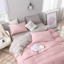 South Asia Singapore fitted sheet three piece set cross-border self-designed solid color bedding candy long pillow case 