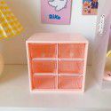 Girls' heart in nine-palace dustproof drawer storage box stationery jewelry nine-palace cosmetics storage students 