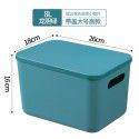 Macaron color sundries storage box, snack storage basket, plastic household cleaning, kitchen storage basket, classroom bookcase