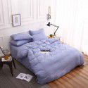 Spring New Nordic simple super soft bedding solid color double-sided frosted four piece set plain home textile 