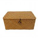 Seagrass woven handmade gift box, home display, storage basket, underwear, restaurant table top counter, storage box