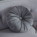 Autumn and winter Dutch velvet round thickened pillow Office waist against Nordic ins solid color bedside sofa Pumpkin pillow 