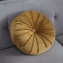 Autumn and winter Dutch velvet round thickened pillow Office waist against Nordic ins solid color bedside sofa Pumpkin pillow 