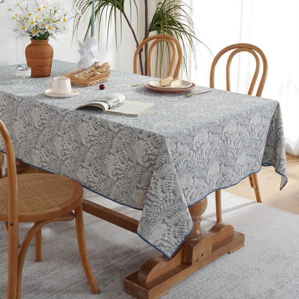 American pastoral floret polyester waterproof oil proof printed tablecloth, table cloth, table cloth, table cloth, one piece of towel 