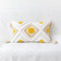 Amazon New Bohemian Geometric Tufted Pillow Case Home Fringe Cushion Home Stay Simple Waist Pillow 
