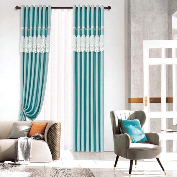 3.2 High splicing curtain bedroom wedding room warm romantic shading curtain wholesale 